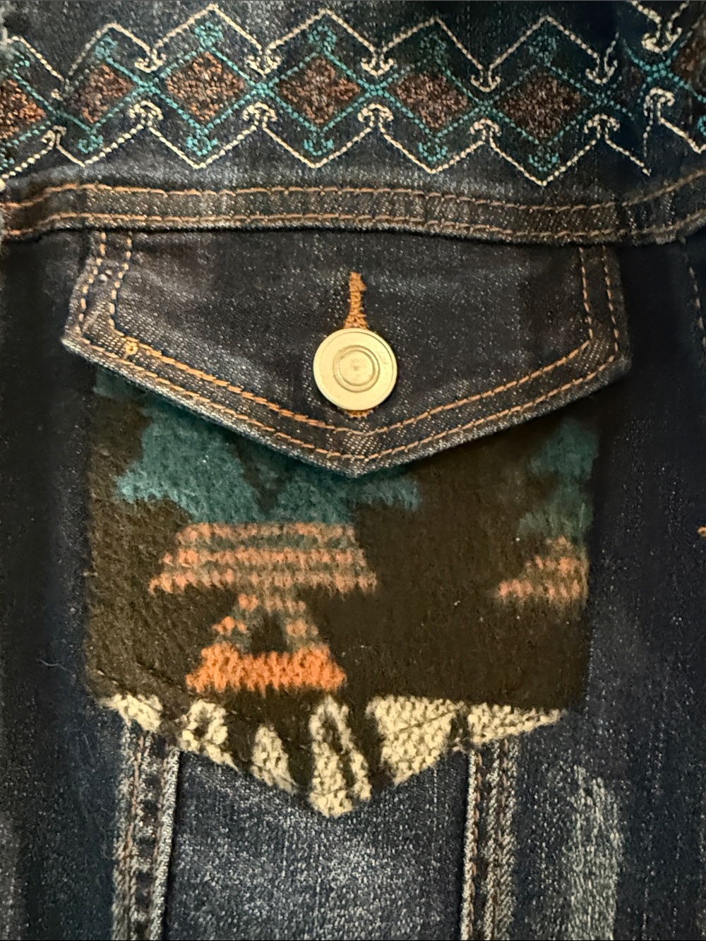 Venario denim western vest with sz s - Picture 4 of 10